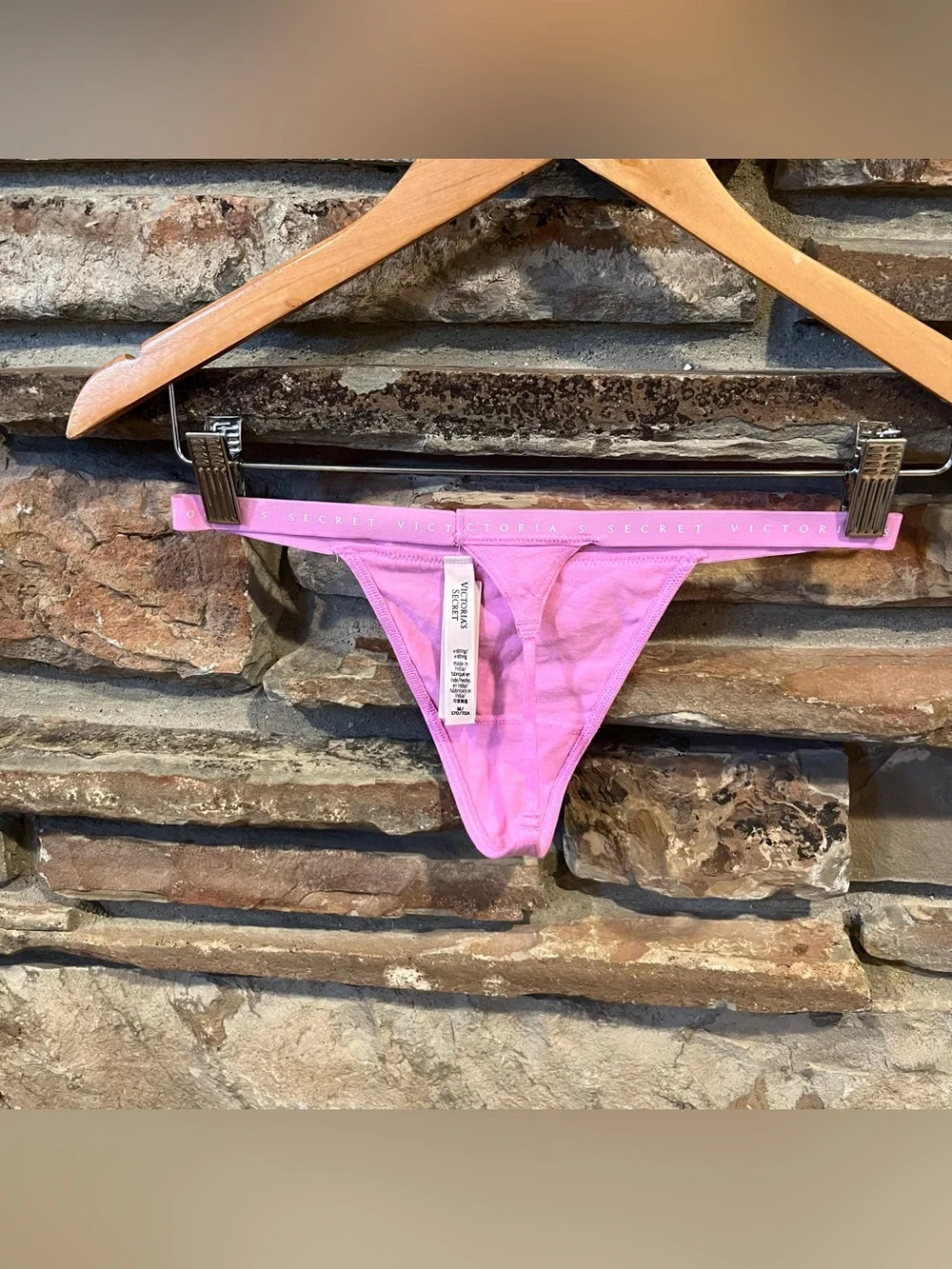 Victoria's Secret Pink Cotton Modal Thong Bottom